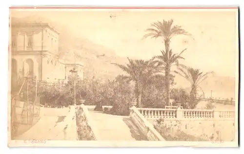 Fotografie Degand, Nizza, Ansicht Monte Carlo, Villa mit grosser Terrasse