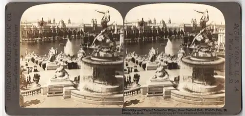 Stereo-Fotografie American Stereoscopic Co. New York, Ausstellung St. Louis, Elektrizitäts - und Industriegebäude