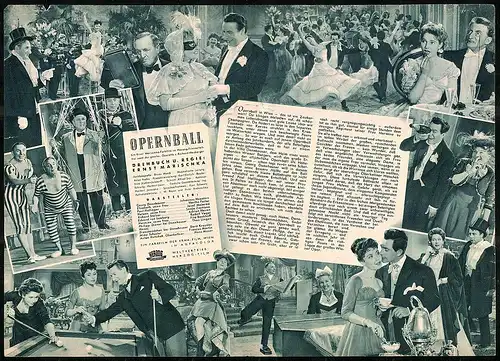 Filmprogramm IFB Nr. 3370, Opernball, Sonja Ziemann, Johannes Heesters, Regie: Ernst Marischka