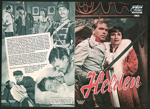 Filmprogramm DNF Nr. 4115, Helden, O. W. Fischer, Liselotte Pulver, Regie: Franz Peter Wirth