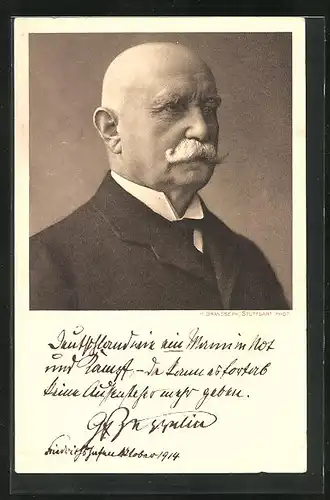 AK Portrait Graf Ferdinand von Zeppelin