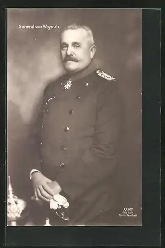 AK Generaloberst von Woyrsch in Uniform