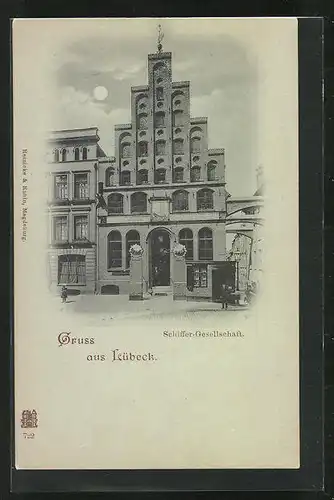 Mondschein-AK Lübeck, Schiffer-Gesellschaft