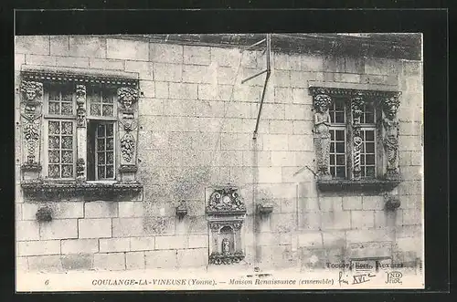AK Coulanges-la-Vineuse, Maison Renaissance