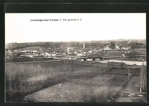 AK Coulanges-sur-Yonne, Vue générale