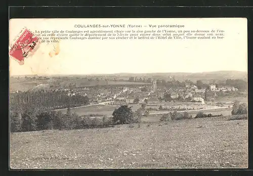 AK Coulanges-sur-Yonne, Vue panoramique