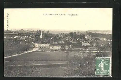 AK Coulanges-sur-Yonne, Vue générale