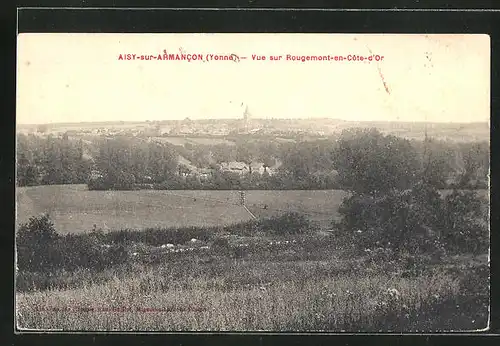 AK Aisy-sur-Armancon, Vue sur Rougemont-en-Côte-d`Or