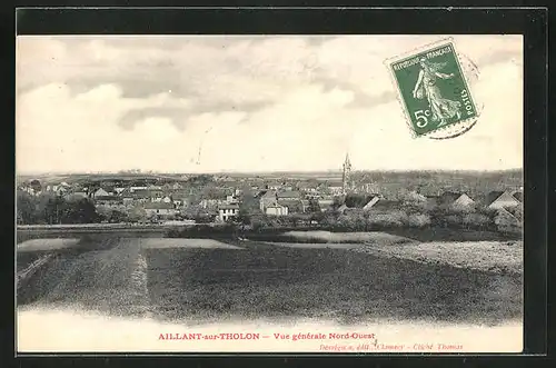 AK Aillant-sur-Tholon, Vue générale Nord-Ouest