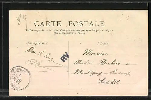 AK Aillant-sur-Tholon, Vue générale Nord-Ouest