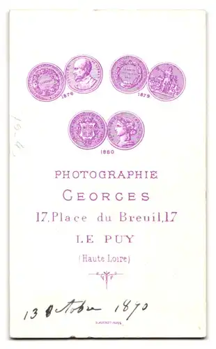 Fotografie Atelier Georges, Le Puy, 17 Place du Breuil, Gnadenbild, Maria mit Jesuskind