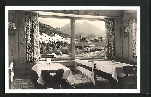 AK Hirschegg, Sport-Hotel Alpina, Elfer und Zwölfer im Hintergrund