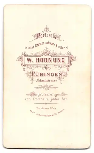 Fotografie W. Hornung, Tübingen, Uhlandstrasse, Adretter Mann mit Brille