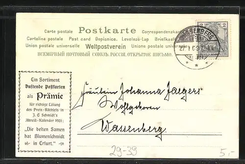 Duft-AK Schriftzug aus Tannnen mit Duft