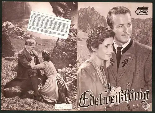 Filmprogramm DNF, Der Edelweisskönig, Rudolf Lenz, Christiane Hörbiger, Regie: Gustav Ucicky