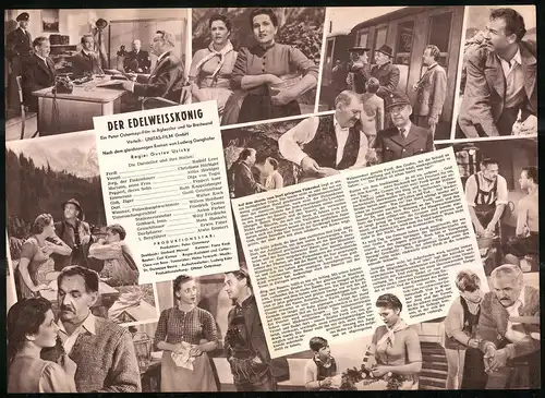 Filmprogramm DNF, Der Edelweisskönig, Rudolf Lenz, Christiane Hörbiger, Regie: Gustav Ucicky