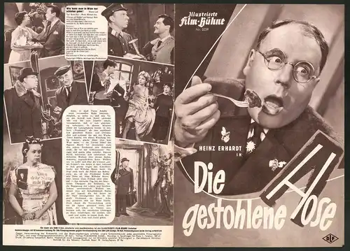 Filmprogramm IFB Nr. 3259, Die gestohlene Hose, Heinz Erhardt, Susanne Cramer, Regie: Geza v. Cziffra