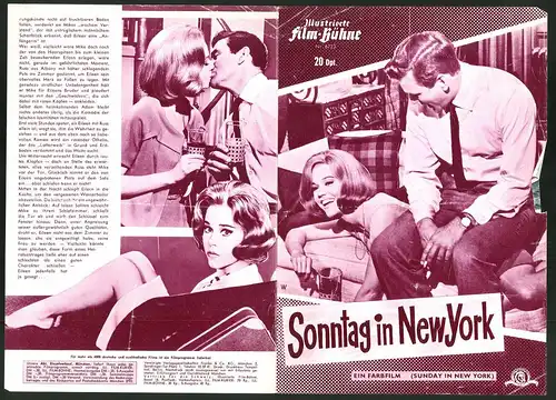 Filmprogramm IFB Nr. 6723, Sonntag in New York, Cliff Robertson, Jane Fonda, Regie: Peter Tewksbury