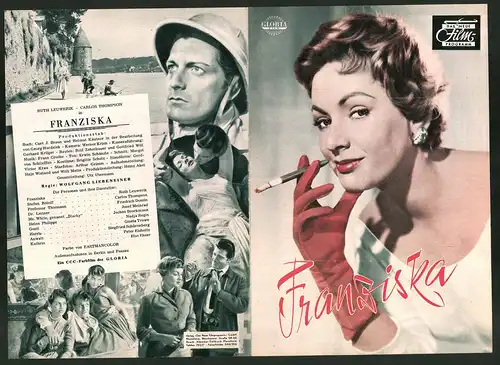 Filmprogramm DNF, Franziska, Ruth Leuwerik, Carlos Thompson, Friedrich Domin, Regie: Wolfgang Liebeneiner