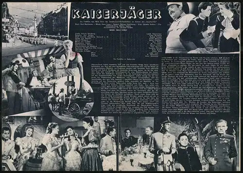 Filmprogramm NFP Nr. 183, Kaiserjäger, Judith Holzmeister, Erika Remberg, Regie: Willi Forst
