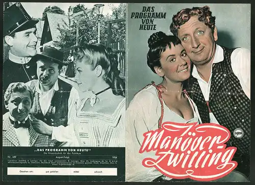 Filmprogramm Programm von Heute Nr. 480, Manöverzwilling, Gunther Philipp, Doris Kirchner, Regie: Hans Quest