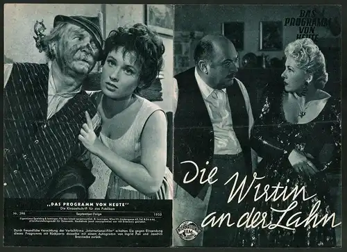 Filmprogramm Programm von Heute, Die Wirtin an der Lahn, Dorit Kreysler, Oskar Sima, Regie: J. A. Hübler-Kahla