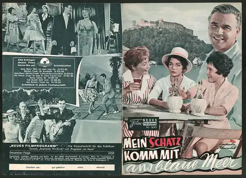 Filmprogramm NFP Nr. 1645, Mein Schatz komm mit ans blaue Meer, Harald Juhnke, Christine Görner, Regie: Rudolf Schündler