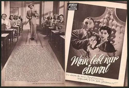 Filmprogramm DNF, Man lebt nur einmal, Theo Lingen, Paul Hörbiger, Lisa Stammer, Regie Ernst Neubach