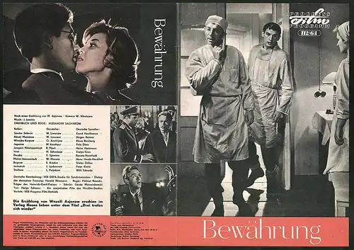 Filmprogramm DNF Nr. 112 /63, Bewährung, W. Liwanow, W. Lanowoi, O. Anofrijew, Regie Alexander Sacharow