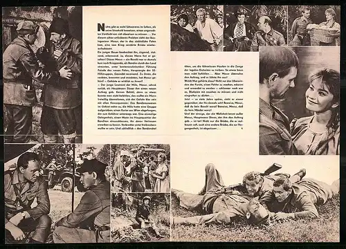 Filmprogramm DNF Nr. 107 /63, Die abgerissene Brücke, Tadeusz Lomnicki, Elzbieta Kepinska, Regie, Jerzy Passendorfer
