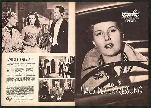 Filmprogramm DNF Nr. 71 /58, Haus der Erpressung, Mary Germaine, William Sylvester, Regie Maurice Elvey