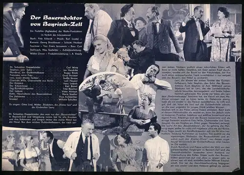 Filmprogramm NFP Nr. 446, Der Bauern Doktor vom Bayrisch Zell, Carl Wery, Jan Hendriks, Regie I. A. Vesely