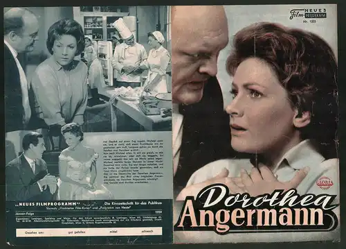 Filmprogramm NFP Nr. 1205, Dorothea Angermann, Ruth Leuwerik, Bert Sotlar, Kurt Meisel, Regie Robert Siodmak