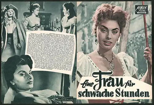 Filmprogramm DNF Nr. 3160, Eine Frau für schwache Stunden, Sophia Loren, Paolo Stoppa, Regie Mario Camerini