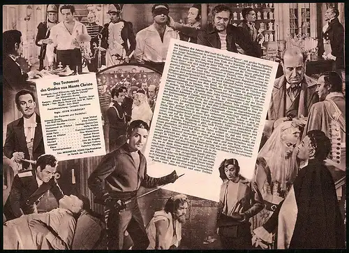 Filmprogramm DNF Nr. 3975, Das Testament des Grafen von Monte Christo, Jorge Mistral, Regie Leon Klimovsky