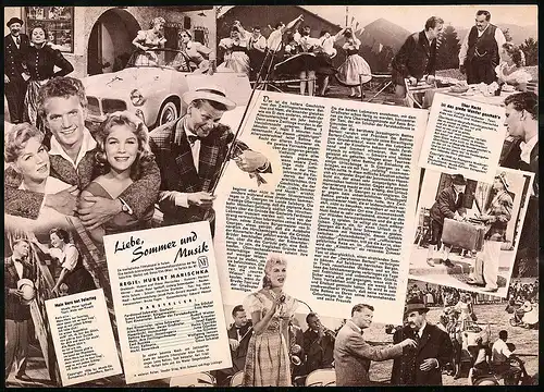 Filmprogramm IFB Nr. 3463, Liebe, Sommer und Musik, Joe Stöckel, Fritz Heller, Josef Egger, Regie Hubert Marischka