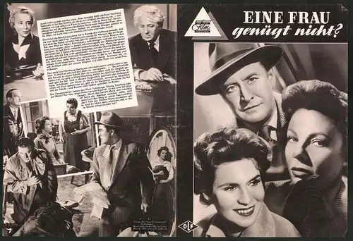 Filmprogramm DNF, Eine Frau genügt nicht?, Hilde Krahl, Hans Söhnker, Regie: Ulrich Erfurth