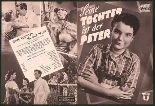 Filmprogramm DNF, Seine Tochter ist der Peter, Sabine Eggerth, Wolf Albach-Retty, Regie: Gustav Fröhlich