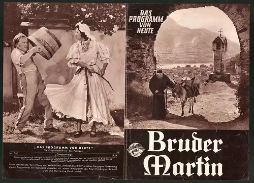 Filmprogramm Programm von Heute Nr. 300, Bruder Martin, Peter Weck, Hans Leibelt, Regie: Axel v. Ambesser
