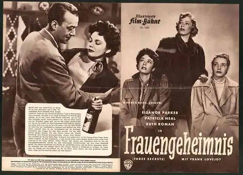 Filmprogramm IFB Nr. 1253, Frauengeheimnis, Eleanor Parker, Patricia Neal, Regie: Robert Wise