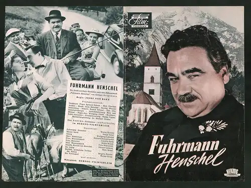 Filmprogramm DNF, Fuhrmann Henschel, Walter Richter, Nadja Tiller, Regie: Josef von Baky