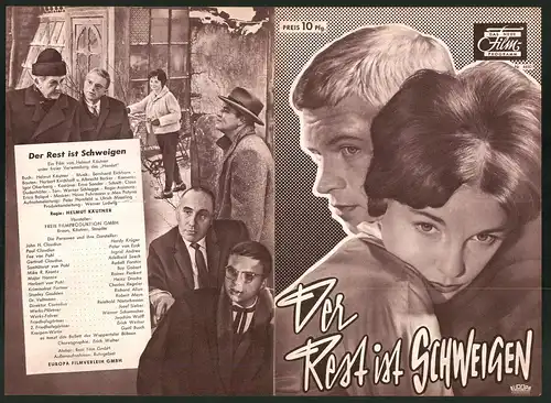 Filmprogramm DNF Nr. 4450, Der Rest ist Schweigen, Hardy Krüger, Peter van Eyck, Regie: Helmut Käutner