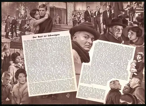 Filmprogramm DNF Nr. 4450, Der Rest ist Schweigen, Hardy Krüger, Peter van Eyck, Regie: Helmut Käutner