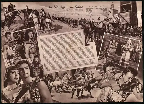 Filmprogramm IFB Nr. 1818, Die Königin von Saba, Leonora Ruffo, Gino Cervi, Regie: Pietro Francisci