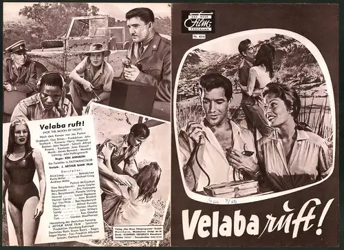 Filmprogramm DNF Nr. 4314, Velaba ruft!, Belinda Lee, Michael Craig, Regie: Ken Annakin