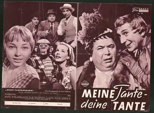Filmprogramm NFP Nr. 108, Meine Tante - deine Tante, Theo Lingen, Hans Moser, Regie: Carl Boese