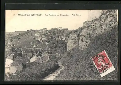 AK Mailly-Le-Château, Les Rochers de Vannoise