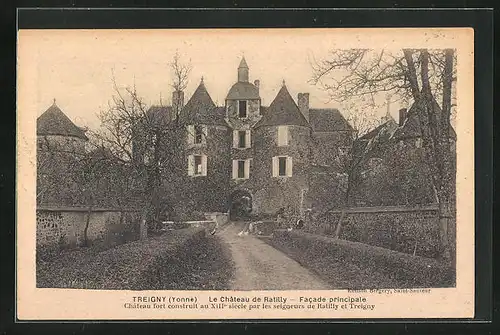 AK Treigny, Le Château de Ratilly, Facade principale