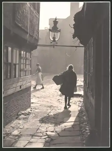 Fotografie Albin Müller, Hamburg, Ansicht Hamburg, Hof an der Steinstrasse 1927