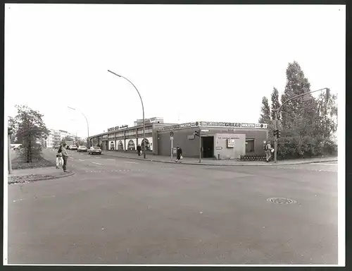 Fotografie K.P. Petersen, Berlin, Ansicht Berlin-Halensee, Kurfürstendamm Ecke Schwarzbacher Strasse, Mallorca Grill